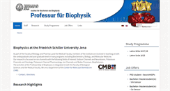 Desktop Screenshot of biophysik.uni-jena.de