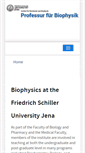 Mobile Screenshot of biophysik.uni-jena.de