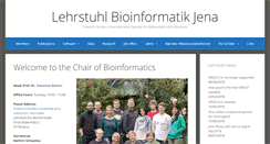 Desktop Screenshot of bio.informatik.uni-jena.de