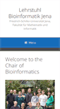 Mobile Screenshot of bio.informatik.uni-jena.de