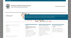 Desktop Screenshot of microtheory.uni-jena.de
