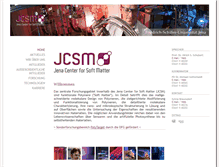 Tablet Screenshot of jcsm.uni-jena.de