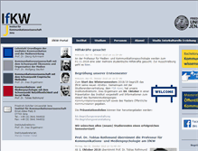 Tablet Screenshot of ifkw.uni-jena.de