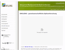 Tablet Screenshot of influins.uni-jena.de