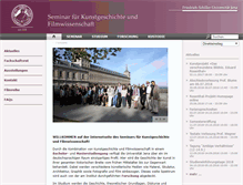 Tablet Screenshot of kunstgeschichte.uni-jena.de