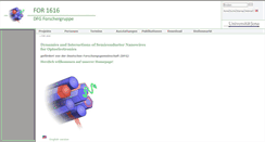 Desktop Screenshot of for1616.uni-jena.de