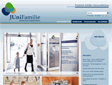 Tablet Screenshot of familie.uni-jena.de